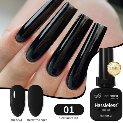 Single-use 15ml gel nail polish, convenient for home or salon manicures, easy to remove.