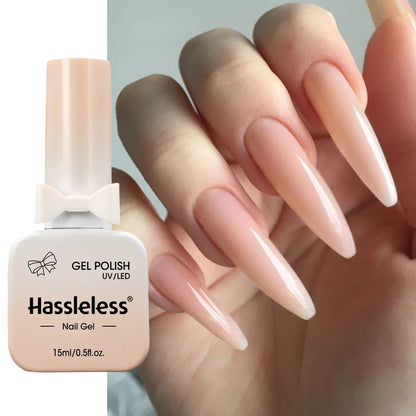Single-use 15ml gel nail polish, convenient for home or salon manicures, easy to remove.