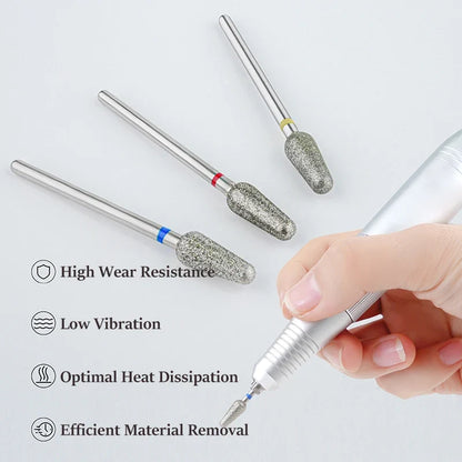 Electric Diamond Nail Drill Bit Sand Nail Files Cuticle Polishing Manicure Tool for Professional Nail Cleaning And Polishing