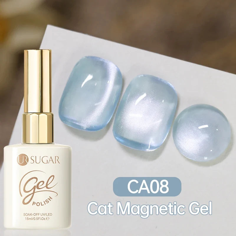 UR SUGAR 15ml Cat Magnetic Gel Nail Polish 30 Colors Semi Permanent Magnetic Gel UV/LED Soak Off Painting Vanrish Design