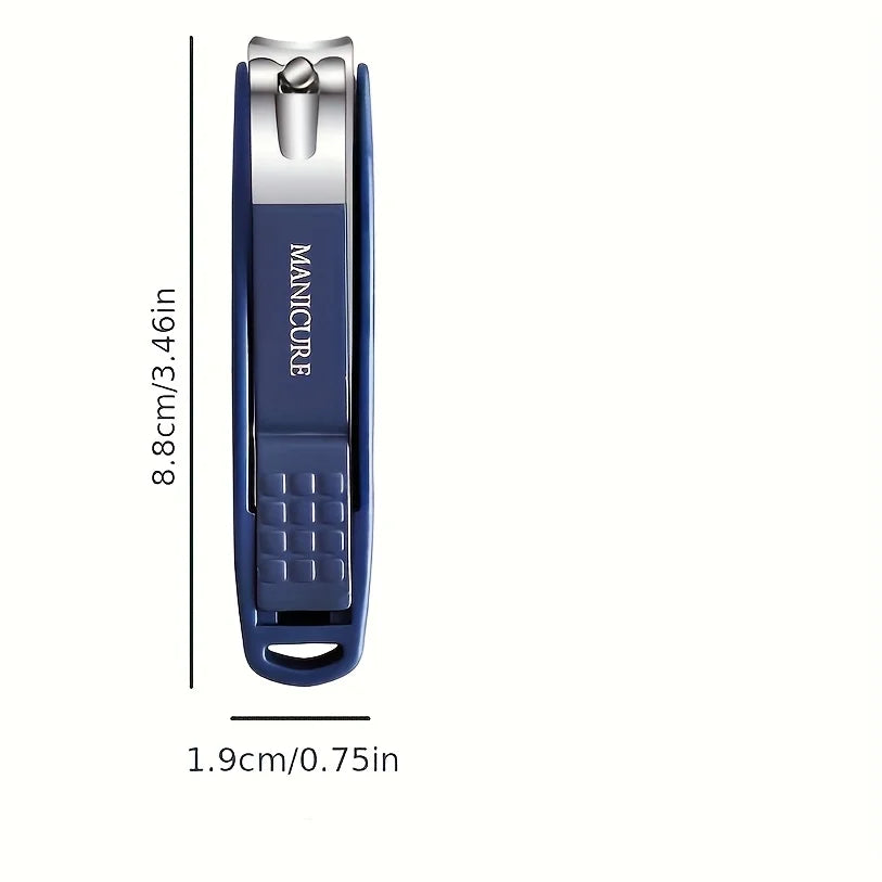 Stainless Steel Nail Clippers Manicure Tools Large Opening Nail Trimmer Anti Splash Design Sharp Edge Christmas Gift