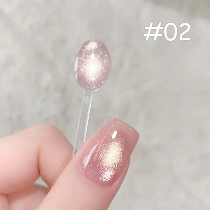 SHAKA 1-16pcs Flash Pure Lust Golden Light Heroine Cat Eye Gel Nail Polish Whitening Ice Transparent Autumn High-end Nail Art