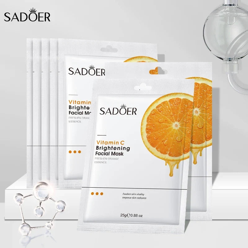 Vitamin C Facial Mask Remove Blackheads Shrink Pores Brightening Skin Soothing Moisturizing Korean Beauty Skincare Products