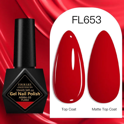 10ml Gel Nail Polish 162 Colors Nail Supplies Vernis Semi Permanent Nail Art Manicure Soak Off LED UV Gel Nail Varnishes Summer