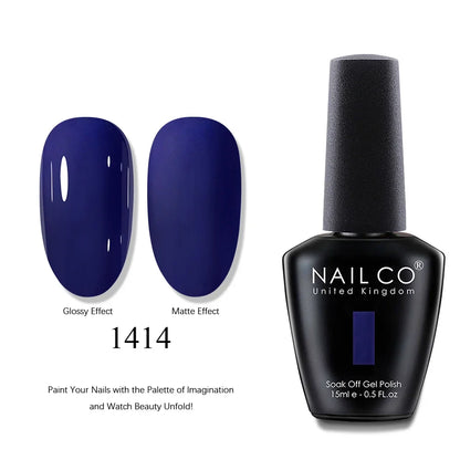 NAILCO 15ml Brown Nails Art Red Color Gel Nail Polish Semi-permanent UV Gel Polish Coffee Manicure Chocolate Hybrid Nail Varnish
