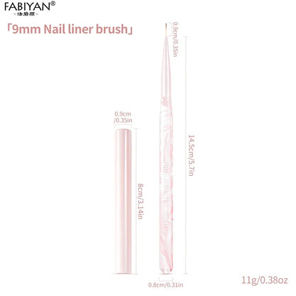 Nail Art Liner Brushes Elongated Lines Striping Drawing Painting Brushes For Manicure Beauty Salon Nails Products Manicure Tools