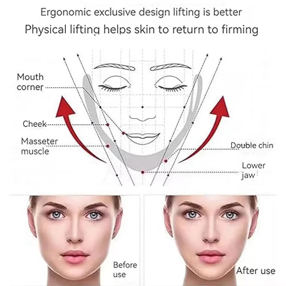 V-Shape Firming Face-lift Slimming Mask Removal Masseter Muscle Double Chin Face Fat Burning Anti-aging Beauty Products New