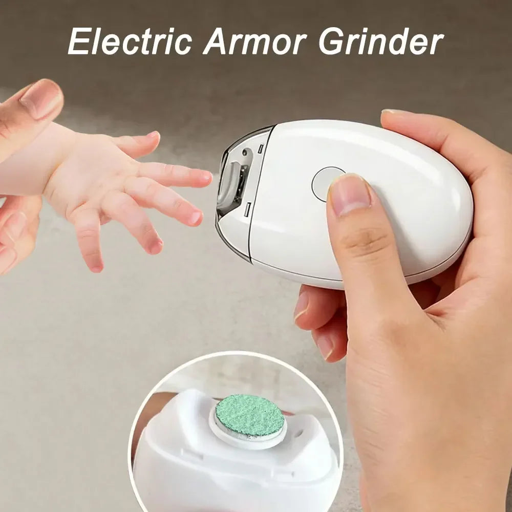 2 IN 1  Electric Nail Clipper Cutter with LED Light Automatic Nail Grinder Trimmer for Baby Mini Manicure Tool Nail Care