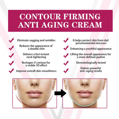 V-Shape Face Slimming Cream Remove Double Chin Firming Lifting Face Line Fat Burning Anti Aging Beauty Massage Care Products
