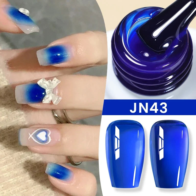 BORN PRETTY 83 Colors 10ml Jelly Nude Gel Nail Polish Autumn Amber Semi Transparent Manicure Soak off UV LED Nails Gel Varnish