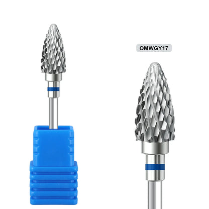 1pcs Tungsten Steel Nail Cuticle Drill Bits Carbide Rotate Electric Ceramic Milling Cutter For Manicure Gel Polish Remover