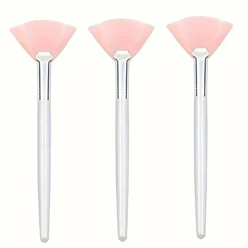 3/6/12 Pieces Facial Fan Mask Brushes Soft Mask Brush Applicator Esthetician Facial Mask Brushes For Women Girls Cosmetic Tools