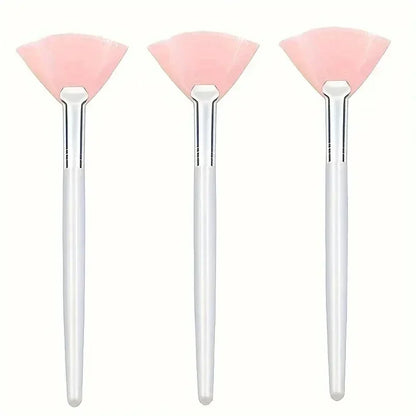 3/6/12 Pieces Facial Fan Mask Brushes Soft Mask Brush Applicator Esthetician Facial Mask Brushes For Women Girls Cosmetic Tools