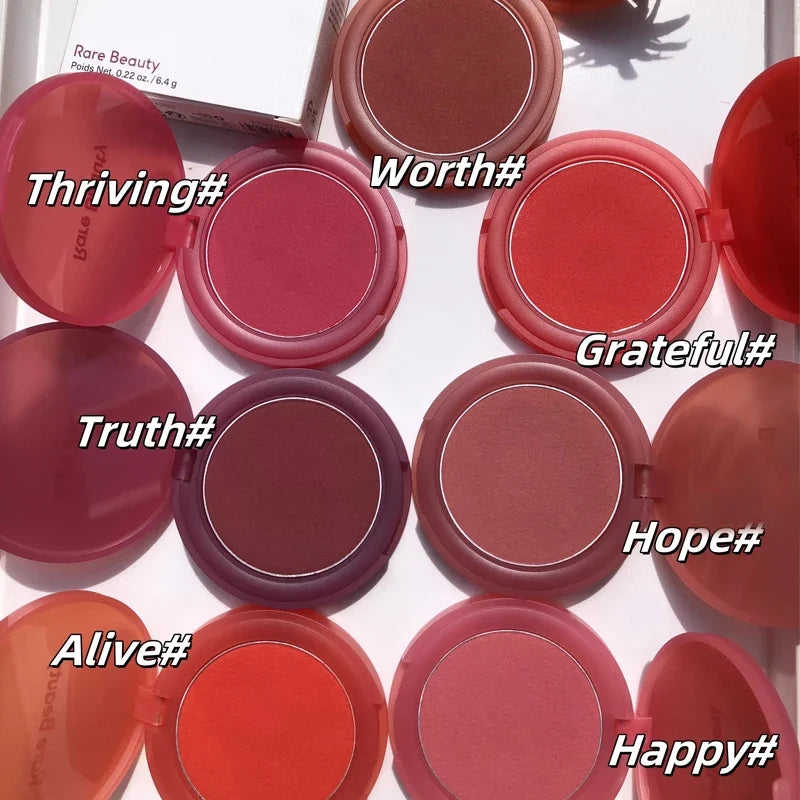 Rare Beauty New Product Frost-to-powder Mashed Potato Matte Air Cushion Blush Cream Liquid Blush Long-lasting Lipstick Lip Gloss