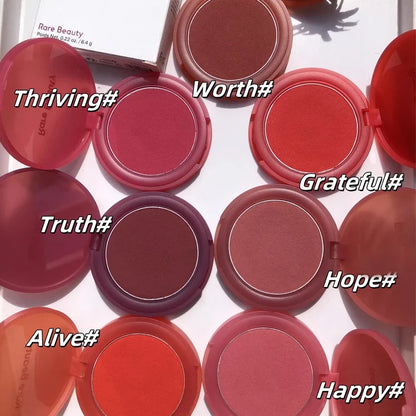 Rare Beauty New Product Frost-to-powder Mashed Potato Matte Air Cushion Blush Cream Liquid Blush Long-lasting Lipstick Lip Gloss