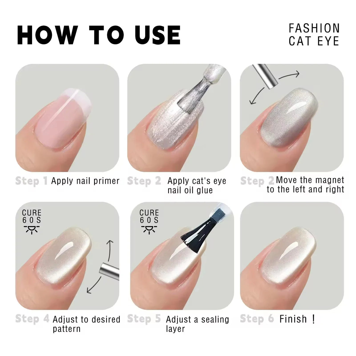 1Pcs/20Pcs Nail Art Magnetic Pen 3D Cat Eye Painting Nails Art Design Dual-Ended Magnet Wand Gel Polish Magic for Manicure