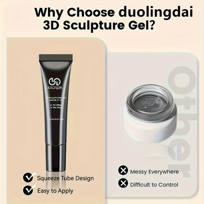 3D Gel - Nail Art Modeling Gel, Suitable for Nail Design Autumn And Winter DIY Nail Art for Painting, Molding, Sculpting