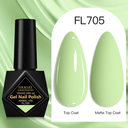 10ml Gel Nail Polish 162 Colors Nail Supplies Vernis Semi Permanent Nail Art Manicure Soak Off LED UV Gel Nail Varnishes Summer