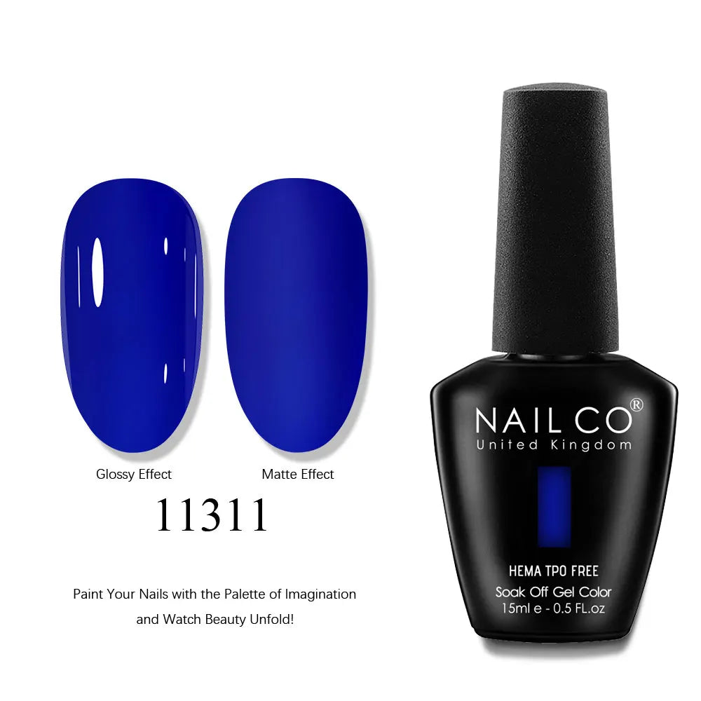 NAILCO 15ml Nails Art Gel Lack Polish Summer Hybrid Nail Varnish Manicure UV Top Coat Base HEMA TPO FREE Esmalte Nail Gel Polish
