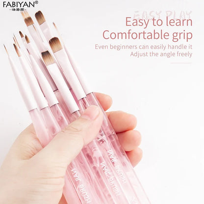 Nail Art Liner Brushes Elongated Lines Striping Drawing Painting Brushes For Manicure Beauty Salon Nails Products Manicure Tools