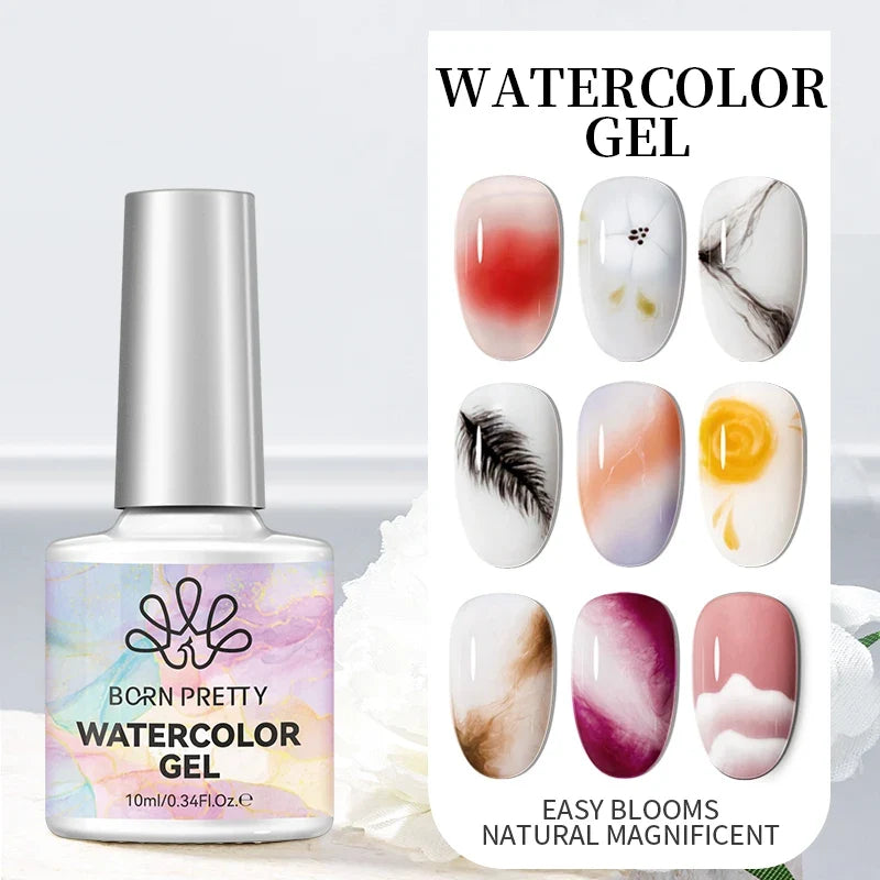 BORN PRETTY 10ml Jelly Nude Gel Nail Polish 50 Colors Semi Transparent Nail Art Nail Supplies Soak off UV LED Nails Gel Varnish