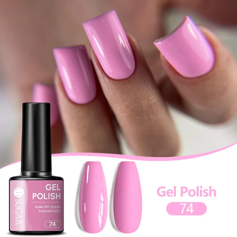 UR SUGAR 7ML Nail Gel Fresh Macaron 107 Colors All For Manicure Semi Permanent Soak Off LED UV Long-Lasting Nail Art Varnish