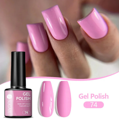 UR SUGAR 7ML Nail Gel Fresh Macaron 107 Colors All For Manicure Semi Permanent Soak Off LED UV Long-Lasting Nail Art Varnish