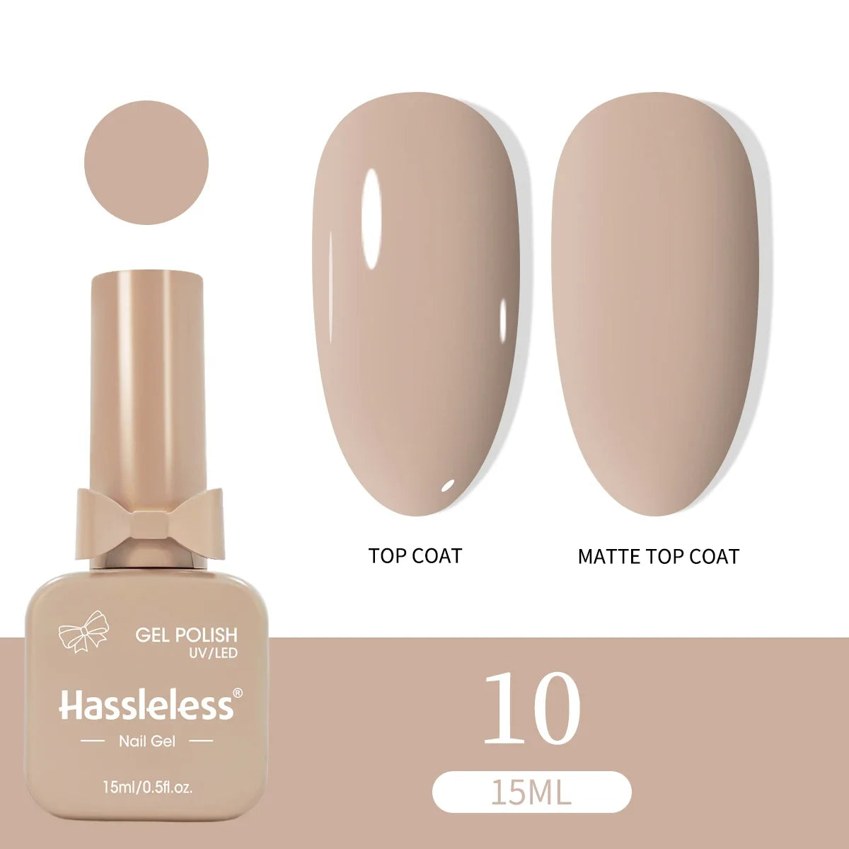 Single-use 15ml gel nail polish, convenient for home or salon manicures, easy to remove.