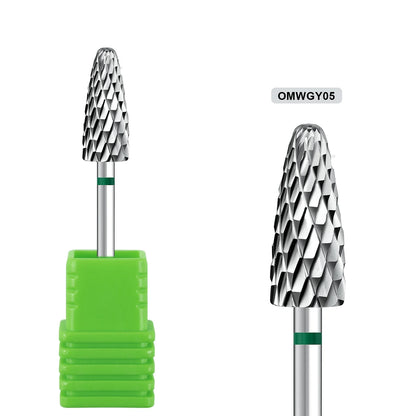 1pcs Tungsten Steel Nail Cuticle Drill Bits Carbide Rotate Electric Ceramic Milling Cutter For Manicure Gel Polish Remover