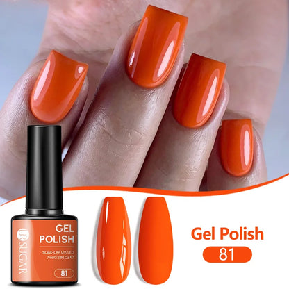 UR SUGAR 7ML Nail Gel Fresh Macaron 107 Colors All For Manicure Semi Permanent Soak Off LED UV Long-Lasting Nail Art Varnish