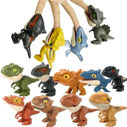 Jurassic Finger Dinosaur  Tyrannosaurus Model Toys for Kids Finger Biting Dinosaurs Movable Joints Dinosaur Toy for Boy Gift