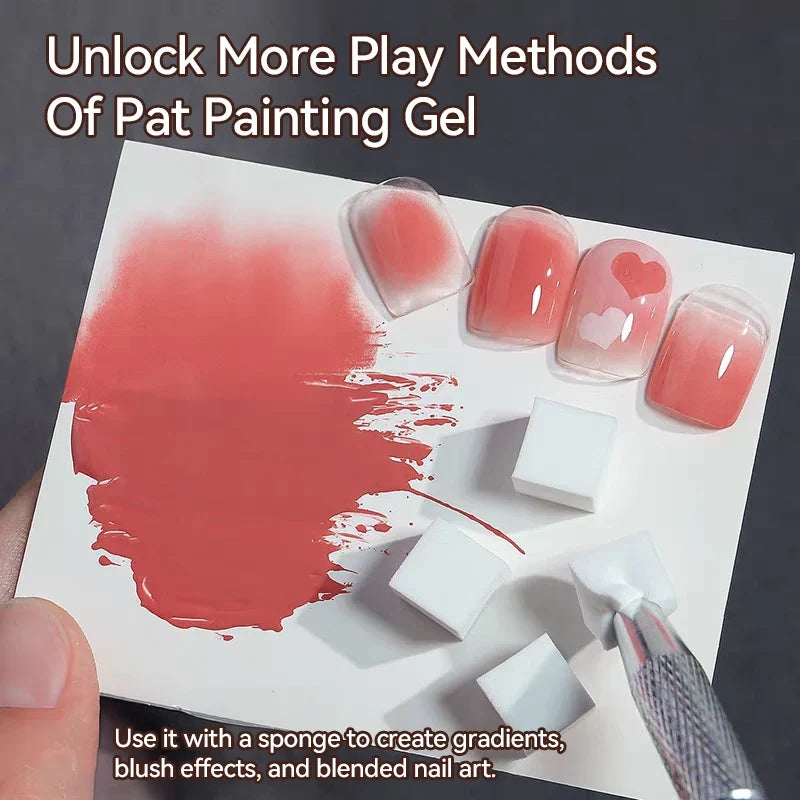 UR SUGAR 4 IN1 Pat Painting Gel Nail 4 Colors Gradient Painting Gel Nail Art Semi Permanent Soak Off UV Nails Used For Gel DIY