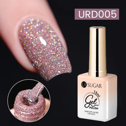 UR SUGAR 15ml Jelly Milky White Translucent Color Gel Polish Semi Permanent UV Gel Nail Art Soak Off Gel Varnish Latest Fashion