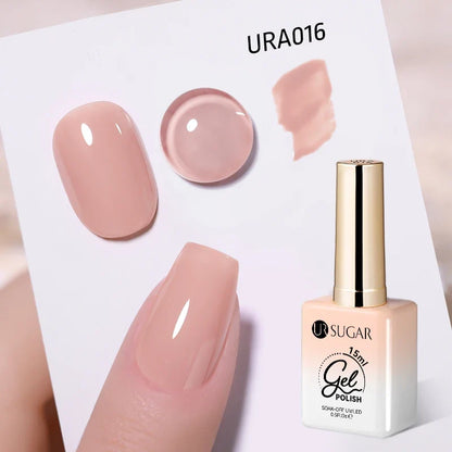UR SUGAR 15ml Jelly Milky White Translucent Color Gel Polish Semi Permanent UV Gel Nail Art Soak Off Gel Varnish Latest Fashion