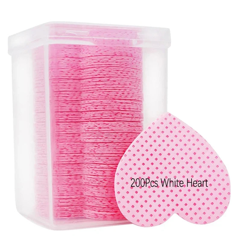 LULAA Glue Wipes Lint Free Nail Wipes Non-Woven Fabric Lash Glue Wipes Nail Polish Remover Wipes Use for Nail Polish Remover