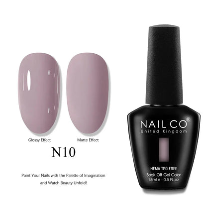 NAILCO 15ml Nails Art Gel Lack Polish Summer Hybrid Nail Varnish Manicure UV Top Coat Base HEMA TPO FREE Esmalte Nail Gel Polish