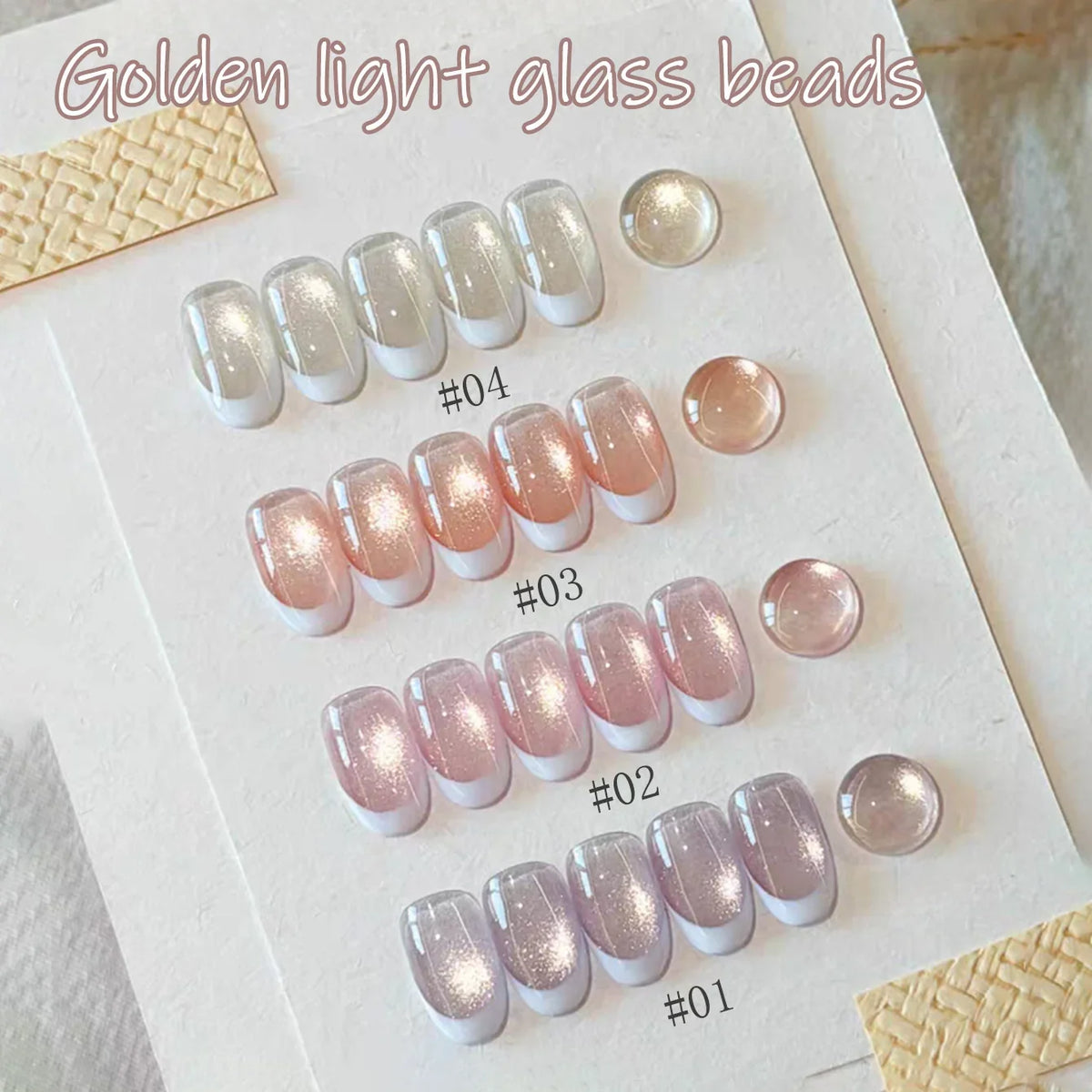 SHAKA 1-16pcs Flash Pure Lust Golden Light Heroine Cat Eye Gel Nail Polish Whitening Ice Transparent Autumn High-end Nail Art