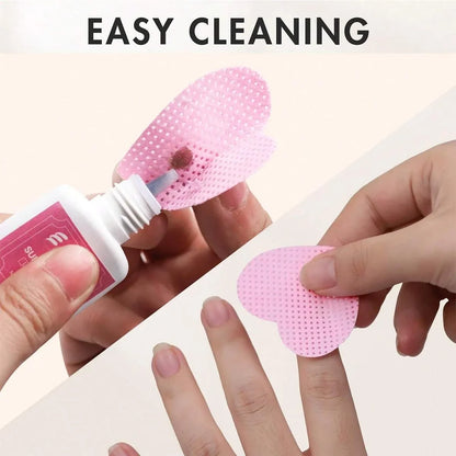 LULAA Glue Wipes Lint Free Nail Wipes Non-Woven Fabric Lash Glue Wipes Nail Polish Remover Wipes Use for Nail Polish Remover