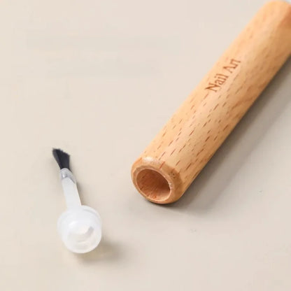 Professional Nail Art Brush Set Multi-Functional Nail Polish Brushes with Detachable Wooden Grip Nail Art Tools Nail Accessories