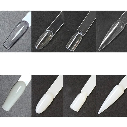 80/50/20pcs Nail Display Sticks Nail Swatch False Nail Tips Nail Gel Polish Practice Clear Display Board for Nail Art Tools