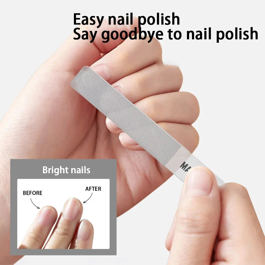 Nano Glass Nail File Transparent Crystal Nail Polish Rubbing Strip Polishing And Shining Nail Enhancement Tool