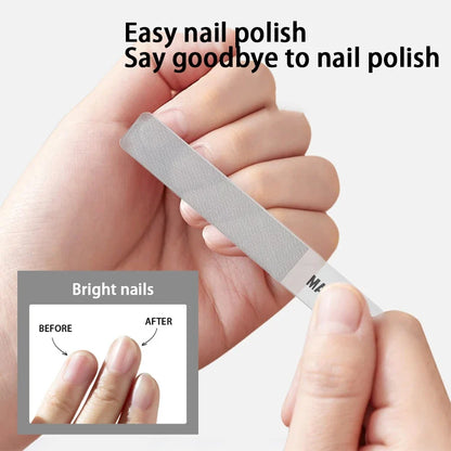 Nano Glass Nail File Transparent Crystal Nail Polish Rubbing Strip Polishing And Shining Nail Enhancement Tool