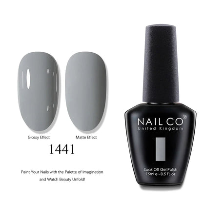 NAILCO 15ml Brown Nails Art Red Color Gel Nail Polish Semi-permanent UV Gel Polish Coffee Manicure Chocolate Hybrid Nail Varnish