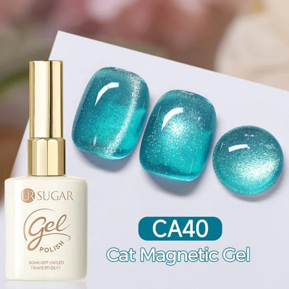 UR SUGAR 15ml Cat Magnetic Gel Nail Polish 30 Colors Semi Permanent Magnetic Gel UV/LED Soak Off Painting Vanrish Design