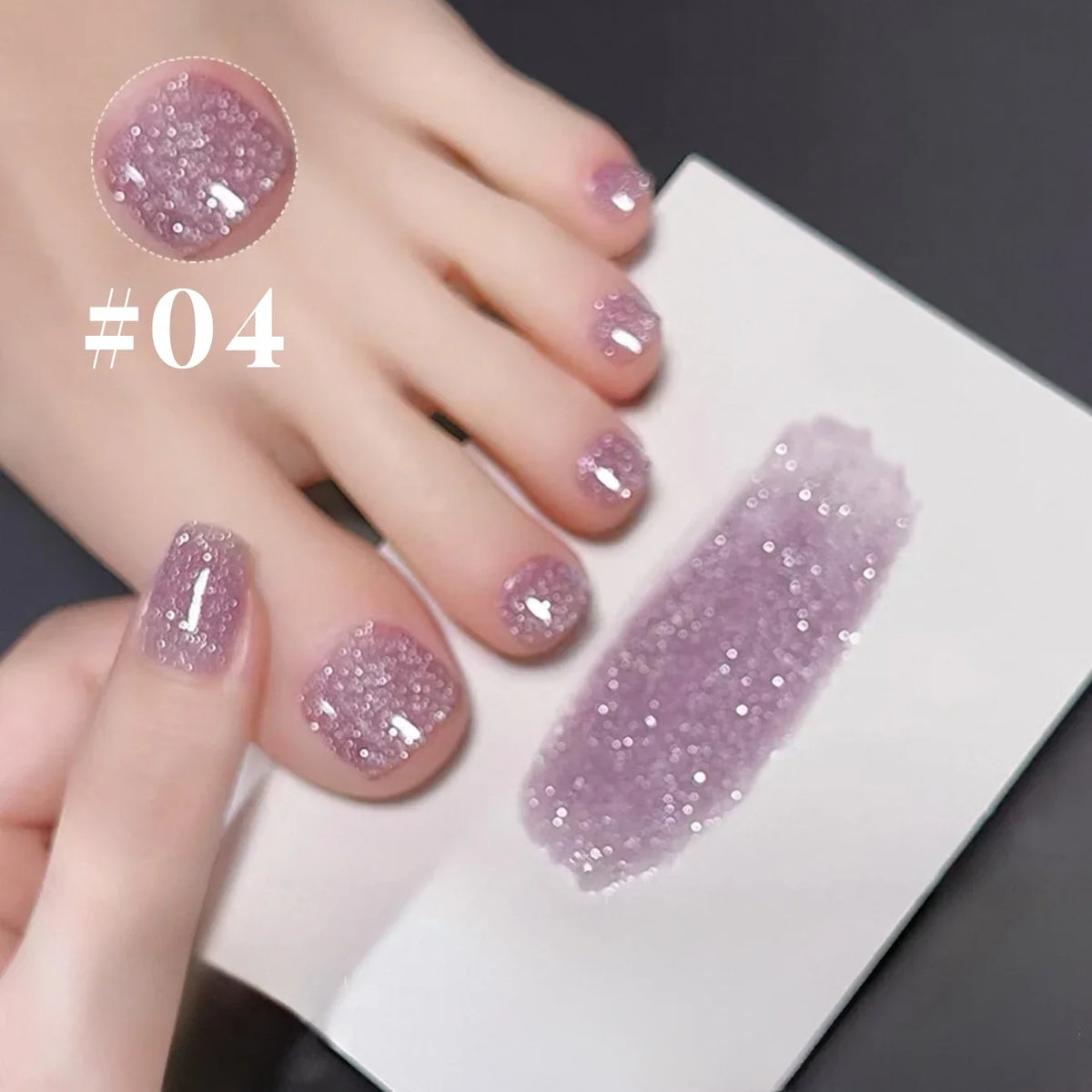 SHAKA 1-8pcs Popular Versatile Whitening Pink Green Blue Bling Gel Super Glitter Water Light Broken Diamond Gel Nail Polish