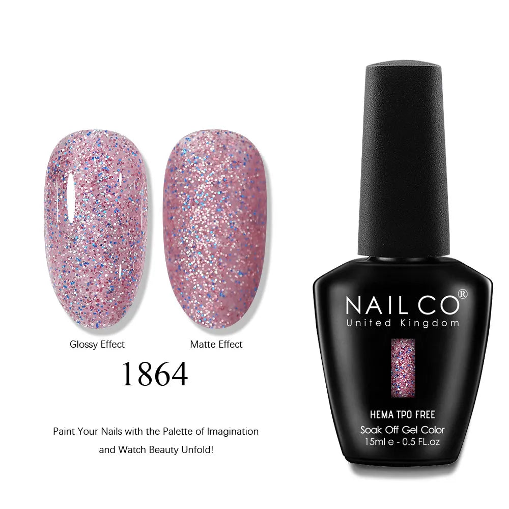NAILCO 15ml Nails Art Gel Lack Polish Summer Hybrid Nail Varnish Manicure UV Top Coat Base HEMA TPO FREE Esmalte Nail Gel Polish