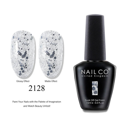 NAILCO 15ml Brown Nails Art Red Color Gel Nail Polish Semi-permanent UV Gel Polish Coffee Manicure Chocolate Hybrid Nail Varnish