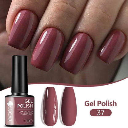UR SUGAR 7ML Nail Gel Fresh Macaron 107 Colors All For Manicure Semi Permanent Soak Off LED UV Long-Lasting Nail Art Varnish