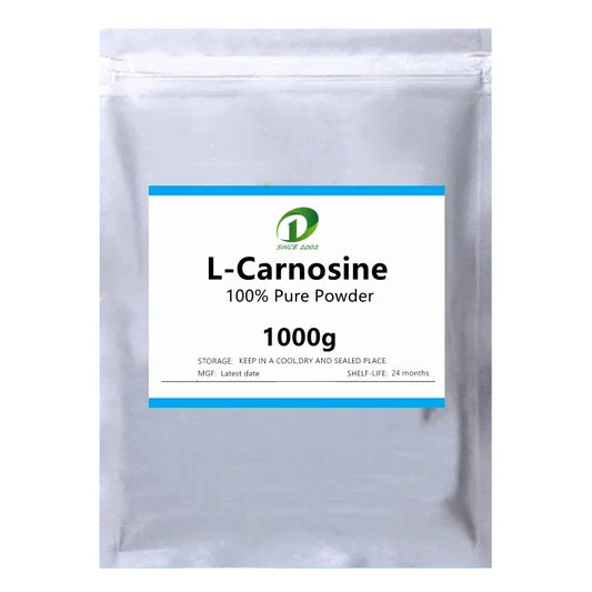 100% pure L-Carnosine powder pouch, 1000g sealed bag with blue label