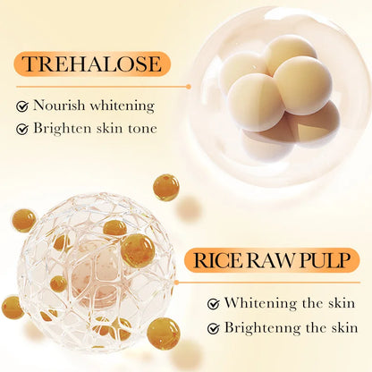 Bioaoua Rice Puree Freeze-Dried Powder, Penetrates and Nourishes, Repairs Damaged Skin Texture, Rebuilds Skin Barrier, Whitens and Brightens Skin Tone, Increases Skin Elasticity, a Product Specifically for Beauty Salons, Can Also Be Used at Home for Be...